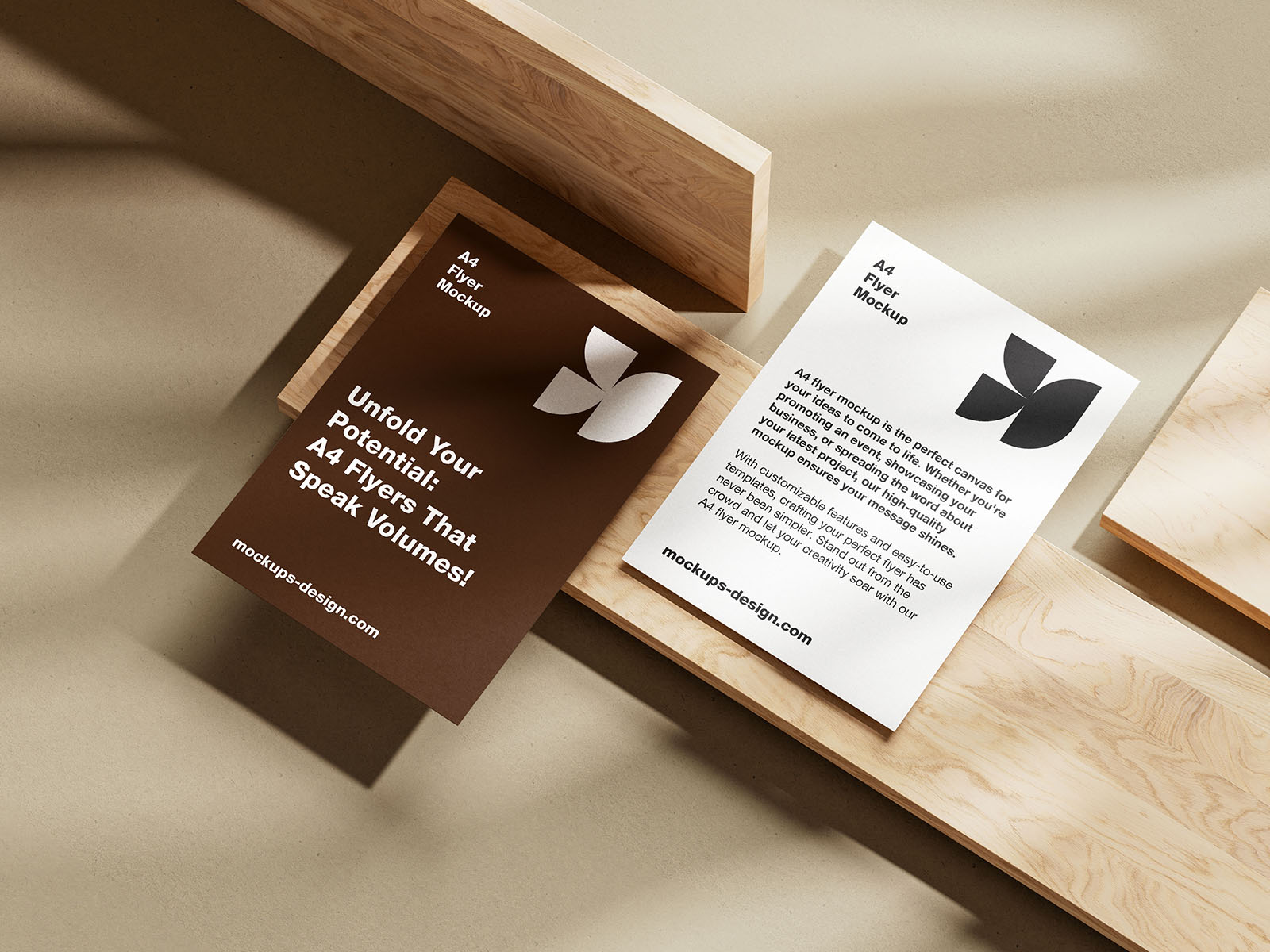 A4 flyer mockup