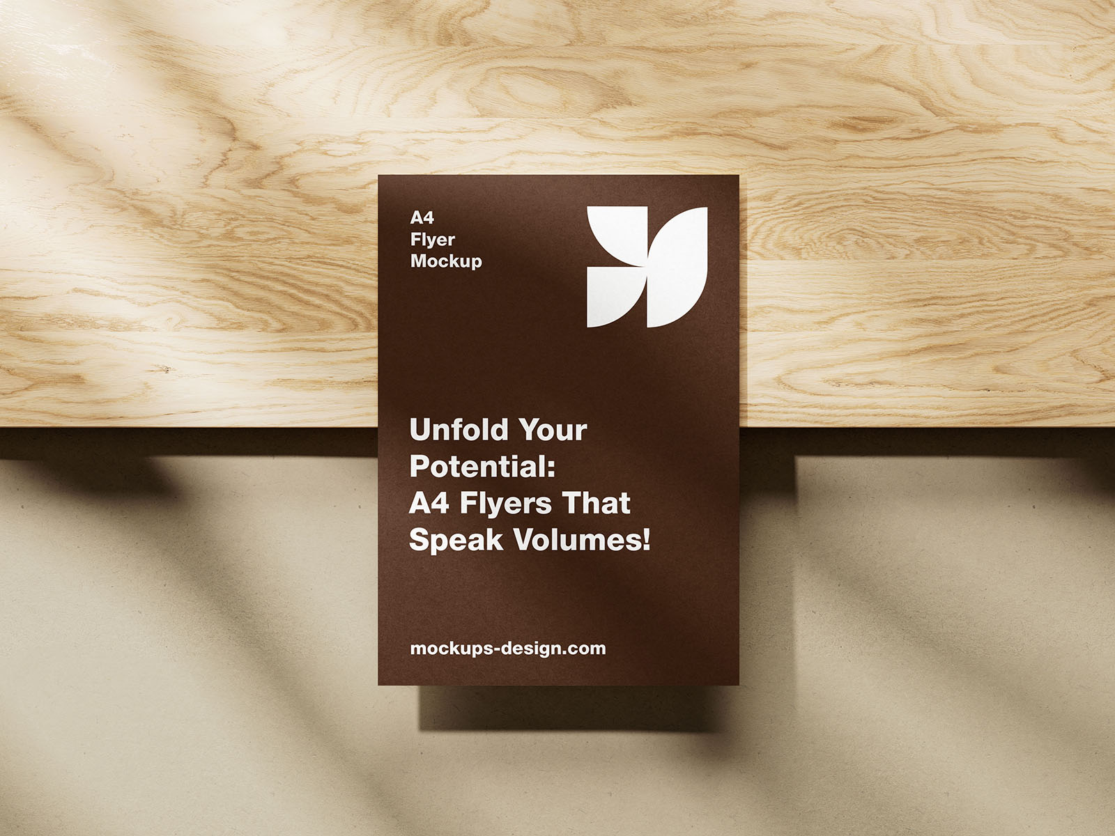 A4 flyer mockup