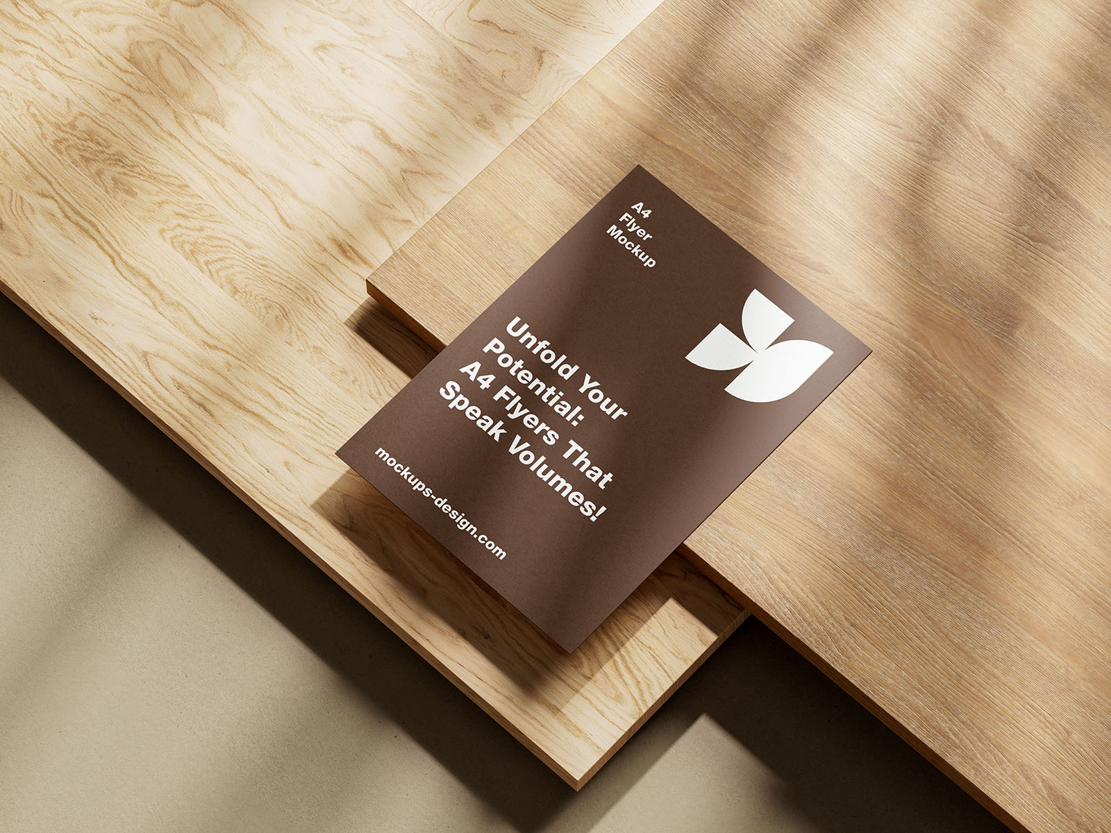 A4 flyer printed product sample