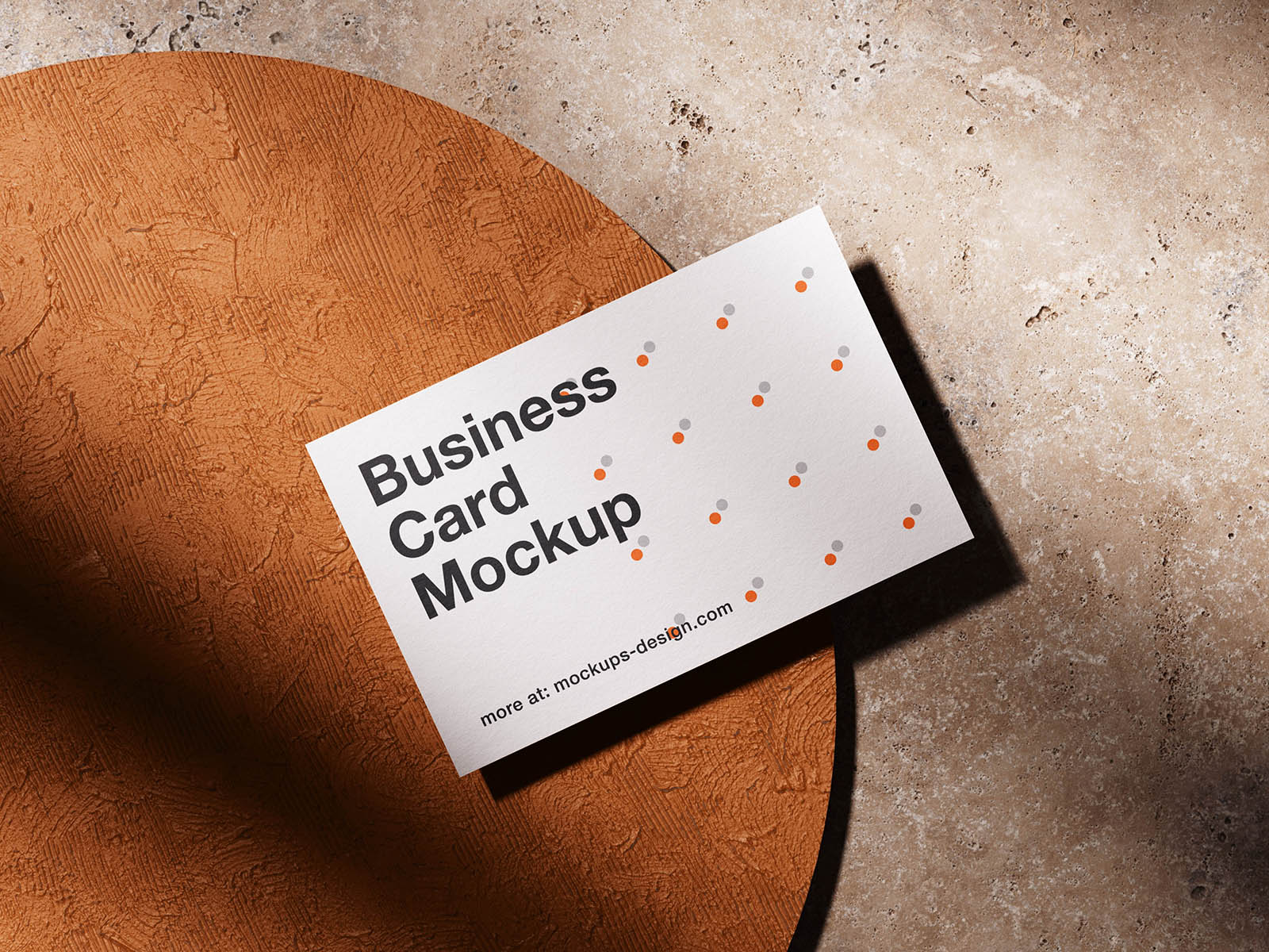 Business card printing mockup