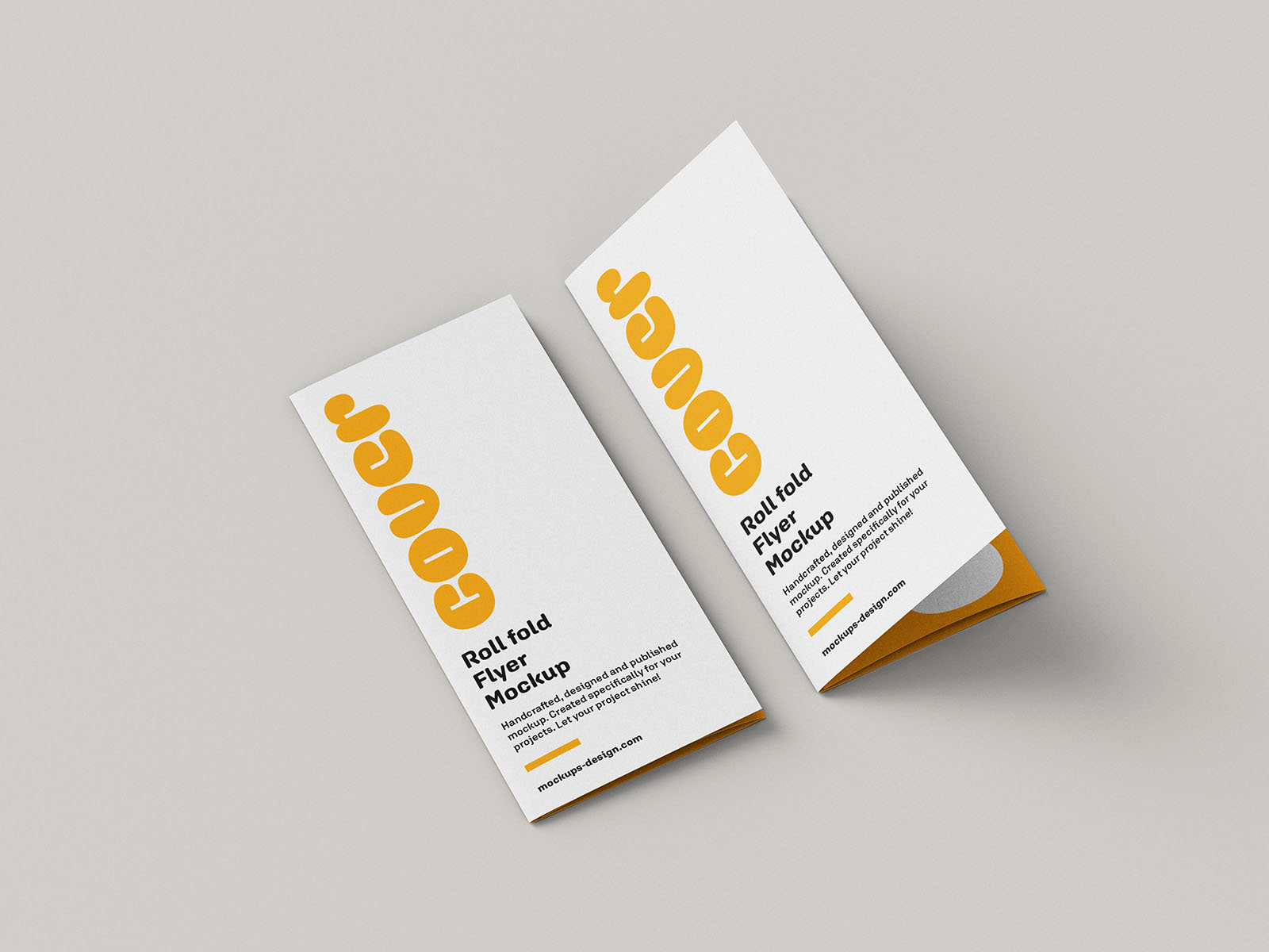 Folded brochure printing sample